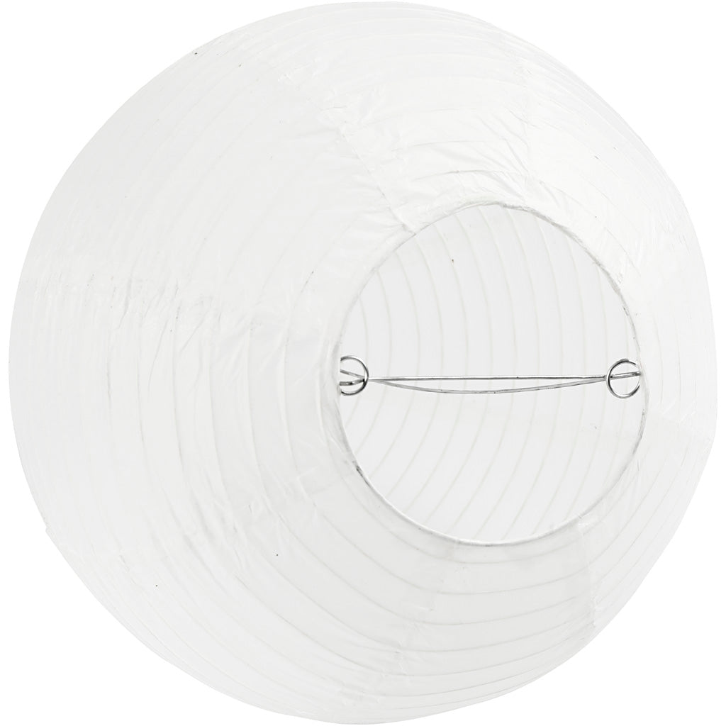 Creativ company rispapir lampe hvid dråbe, 27cm