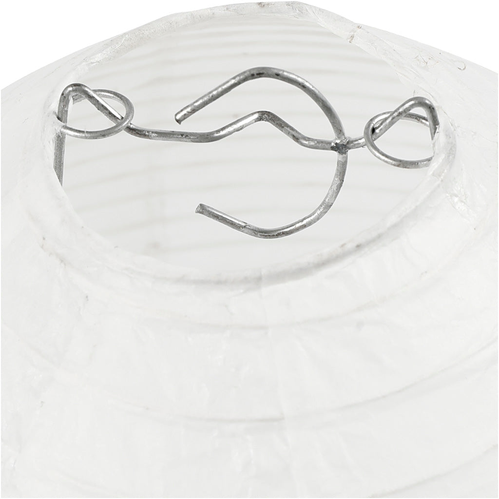 Creativ company rispapir lampe hvid dråbe, 27cm