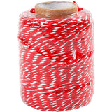 Creativ virksomhed https: www.cchobby.nl bomuldssnor-tykkelse-1-1-mm-rød-hvid-50-m-1-rulle