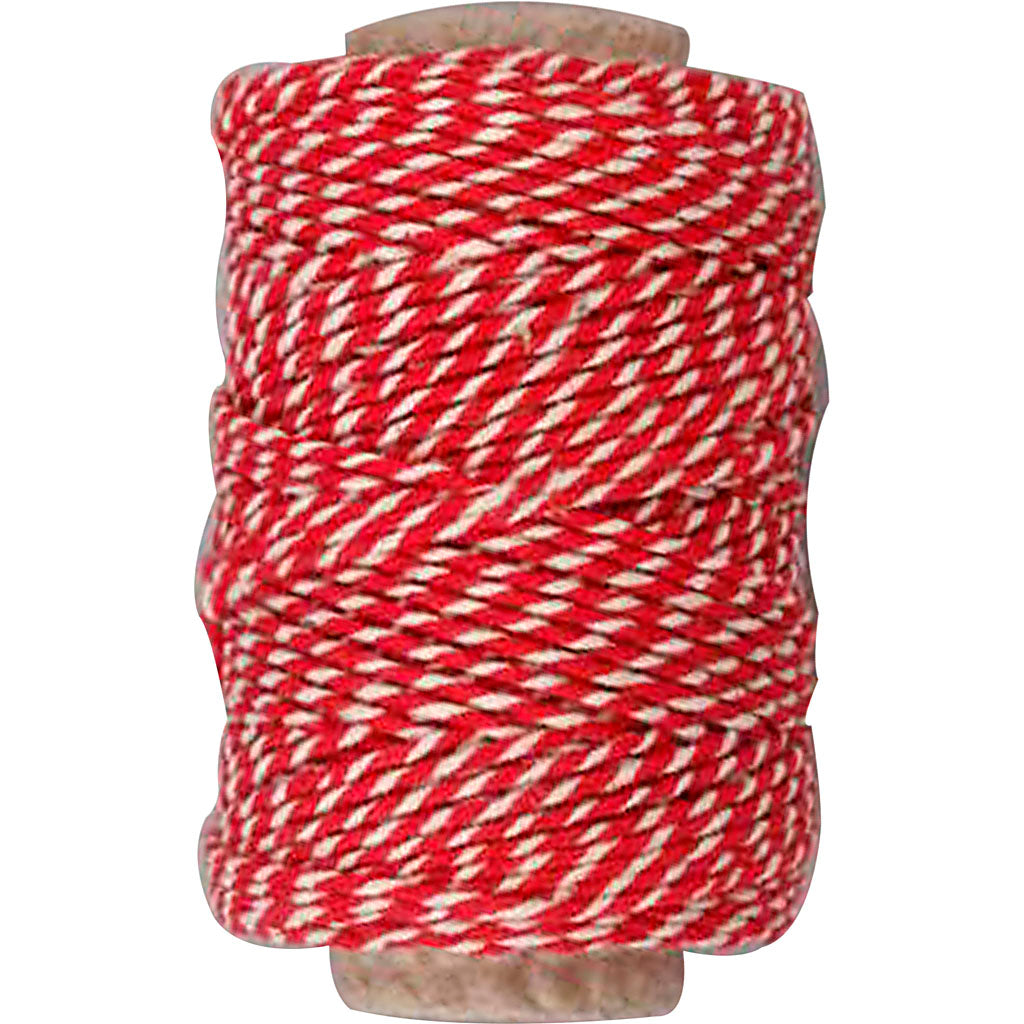 Creativ virksomhed https: www.cchobby.nl bomuldssnor-tykkelse-1-1-mm-rød-hvid-50-m-1-rulle