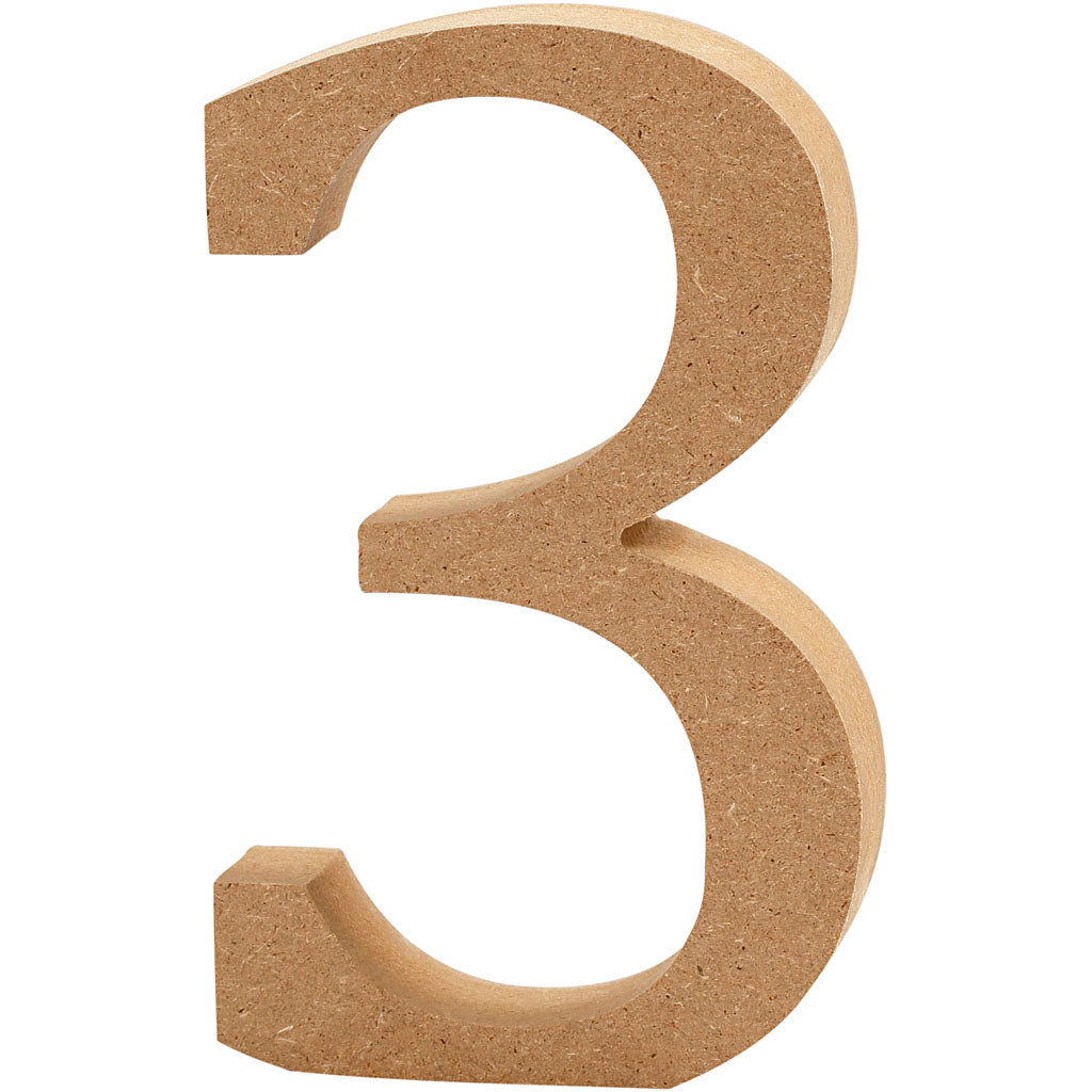 Creativ Company Number 3 MDF 13cm, 1 ..