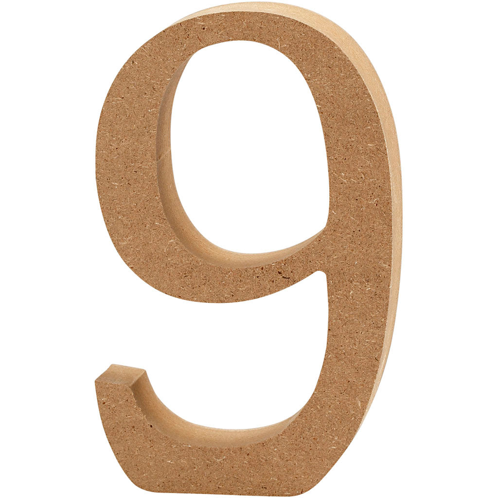 Creativ Company Number 9 MDF 13cm, 1 ..