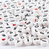 Creativ firma bogstavperler hvid 7mm, 200 stk.