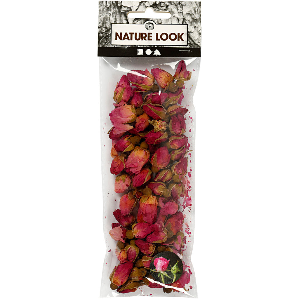 Creativ Company Dried Flowers Rose Buttons, 15gr