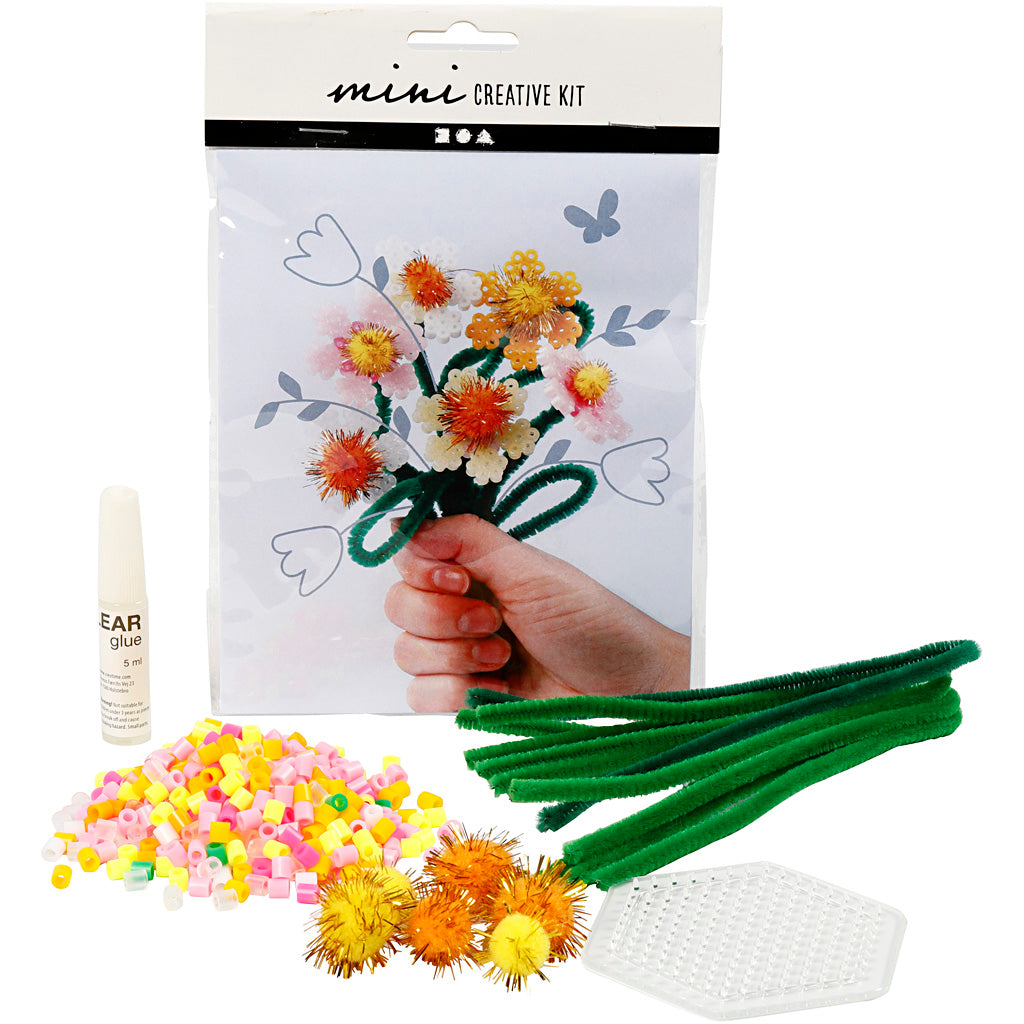 Creativ Company Mini Creative Kit Flowers laver