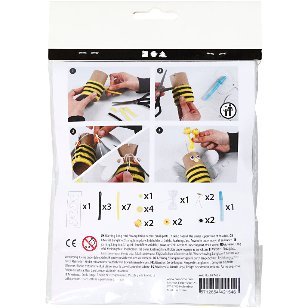 Mini Creative Kit - toiletrulle dinglende