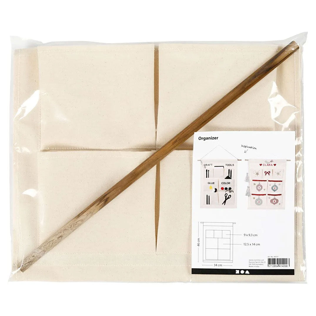 Kreativ virksomhed https: www.cchobby.nl hanging-organiser-h-46-cm-w-34-cm-light-natural-1-piece