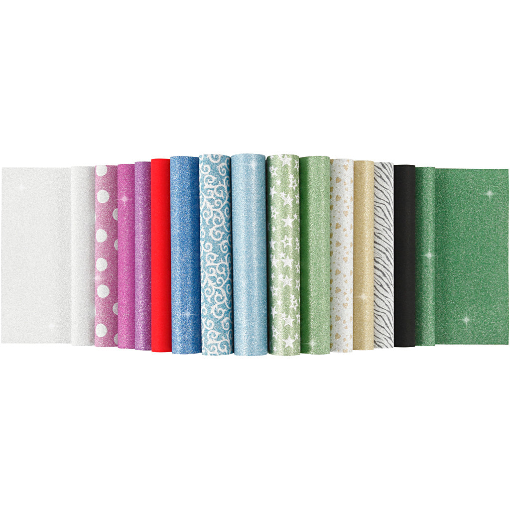 Creativ virksomhed https: www.cchobby.nl glitter-paper-block-a4-sheet-210x297-mm-150-gr-30-sheet-1-piece