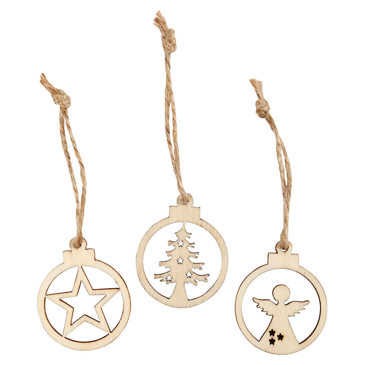 Creativ virksomhed https: www.cchobby.nl hanging-christmas-decoration-d-3-cm-thickness-2-7-mm-24-piece-1-box