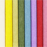 Creativ firma crepe papir basis nuancer 8 stk 25x60 cm