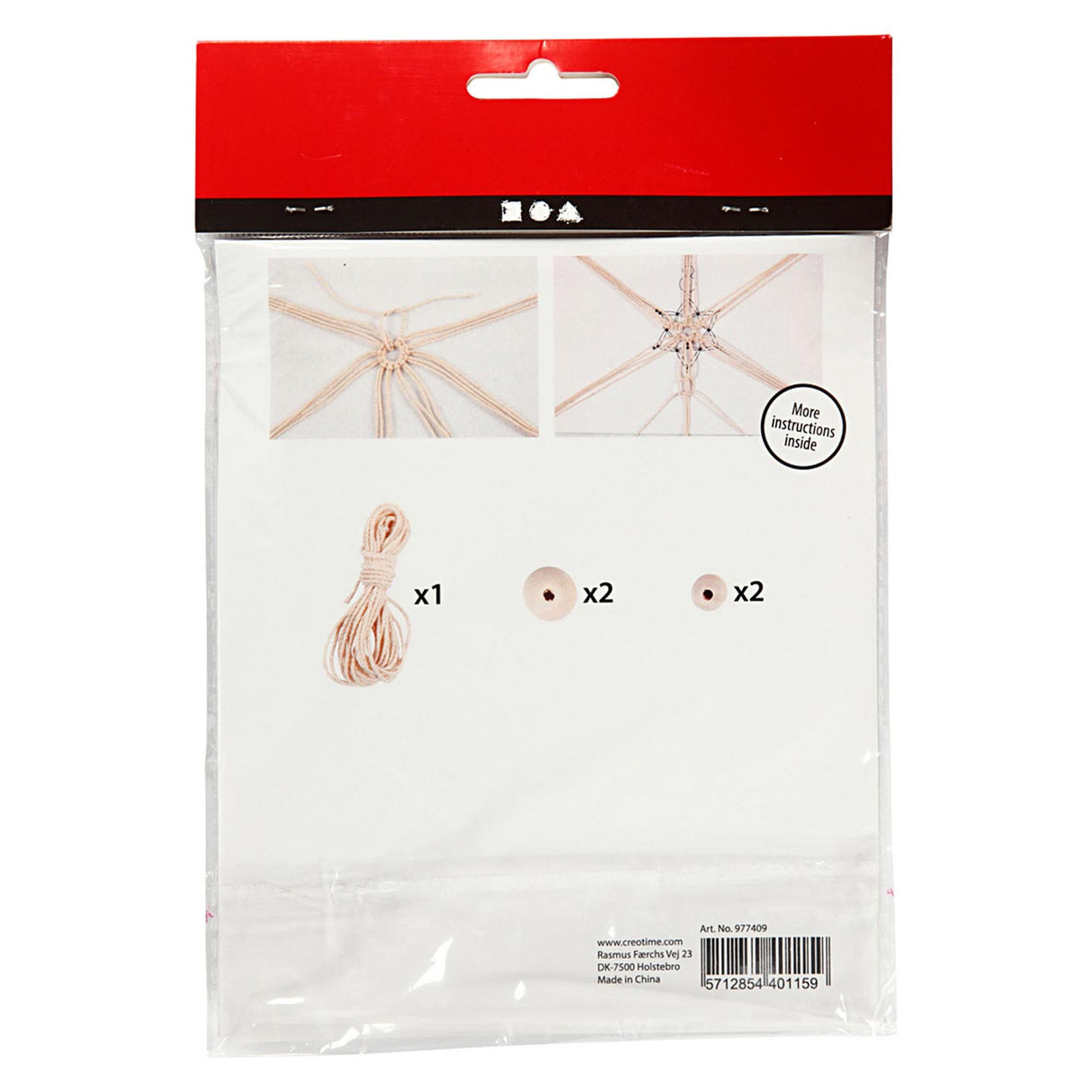 Creativ virksomhed https: www.cchobby.nl creative-mini-kit-macrame-sneeuwflok-h-10-cm-1-doos