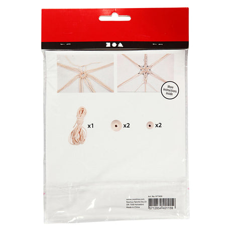 Creativ virksomhed https: www.cchobby.nl creative-mini-kit-macrame-sneeuwflok-h-10-cm-1-doos