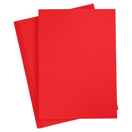 Creativ Company Colored Cardboard Christmas Red A4, 20 Sheets