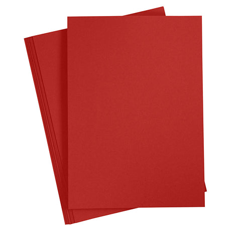 Creativ firmafarvet karton bordeaux A4, 20 ark