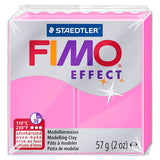 Fimo effekt modellering ler neon pink, 57gr
