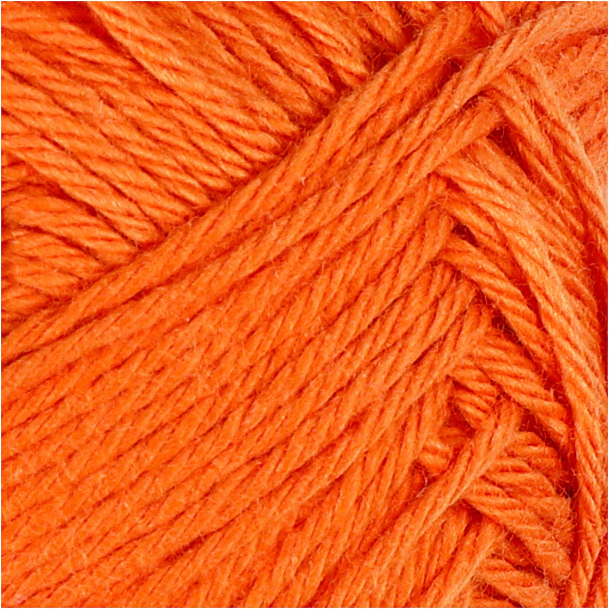 Creativ firma bomuldsgarn, orange, 50gr, 170m