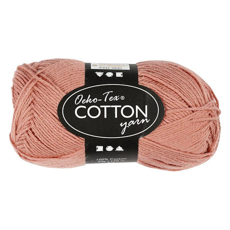 Creativ firma bomuldsgarn antik pink 50gr, 170m