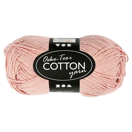 Creativ firma bomuldsgarn, beige, 50gr, 170m