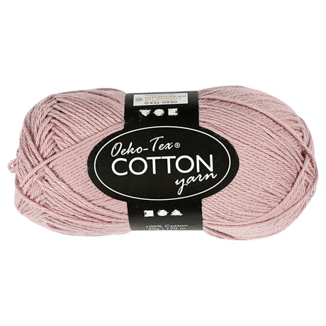 Creativ firma bomuldsgarn, lavendel, 50gr, 170m