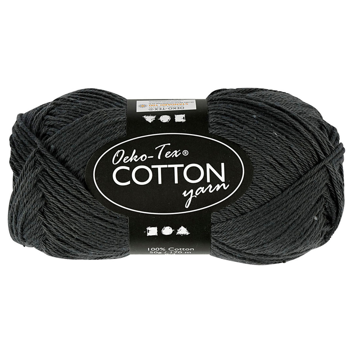 Creativ company bomuldsgarn, antracit, 50gr, 170m