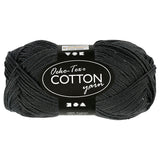 Creativ company bomuldsgarn, antracit, 50gr, 170m