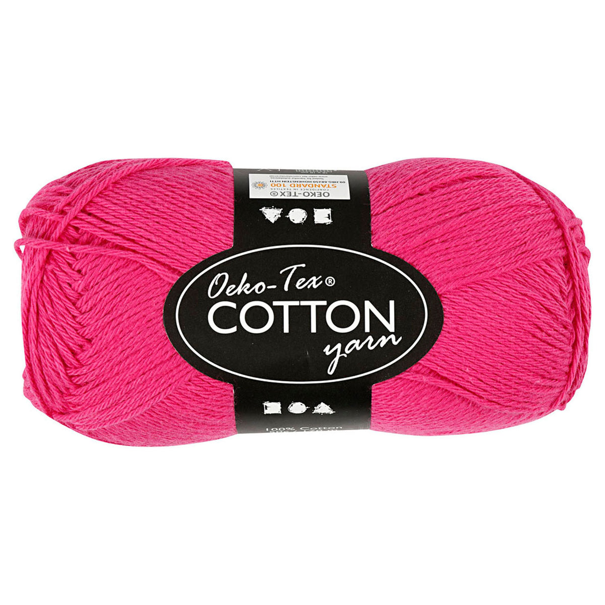 Creativ company bomuldsgarn, pink, 50gr, 170m