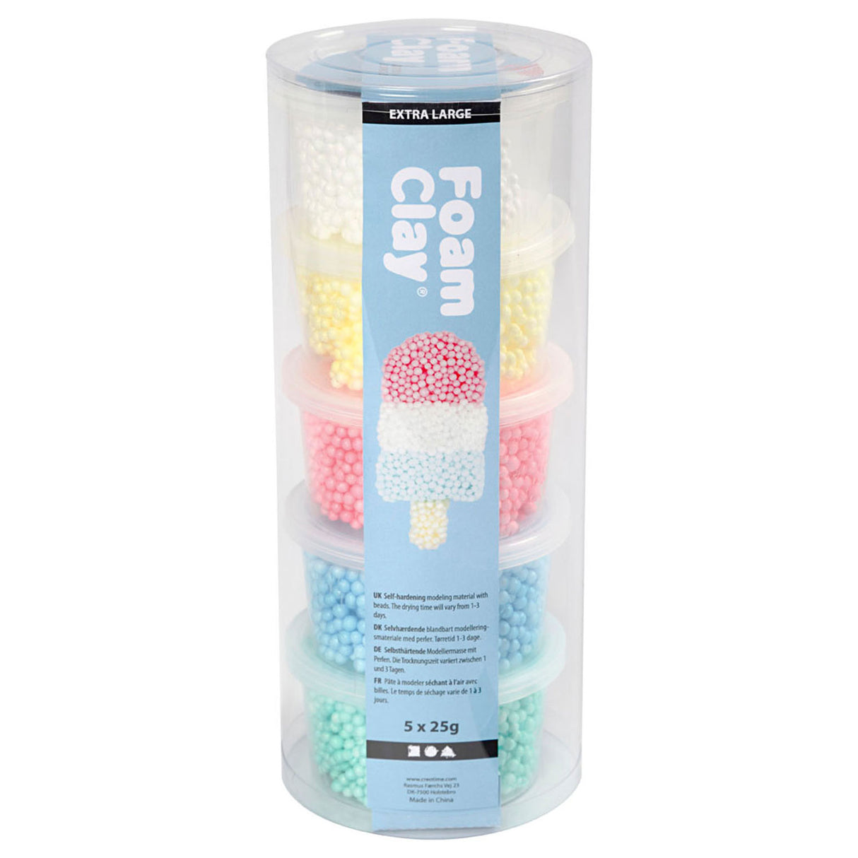 Kreativ virksomhed https: www.cchobby.nl foam-clay-extra-large-diverse-colours-5x25-gr-1-doos