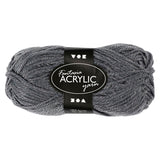 Creativ company akrylgarn, grå, 50gr, 80m