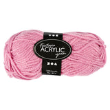 Creativ company akrylgarn, pink, 50gr, 80m