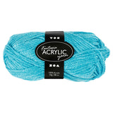 Creativ company akrylgarn, turkis, 50gr, 80m