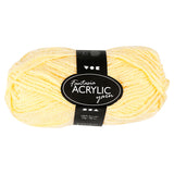 Creativ company akrylgarn, lysegul, 50gr, 80m