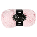 Creativ company akrylgarn, lys rød, 50gr, 80m