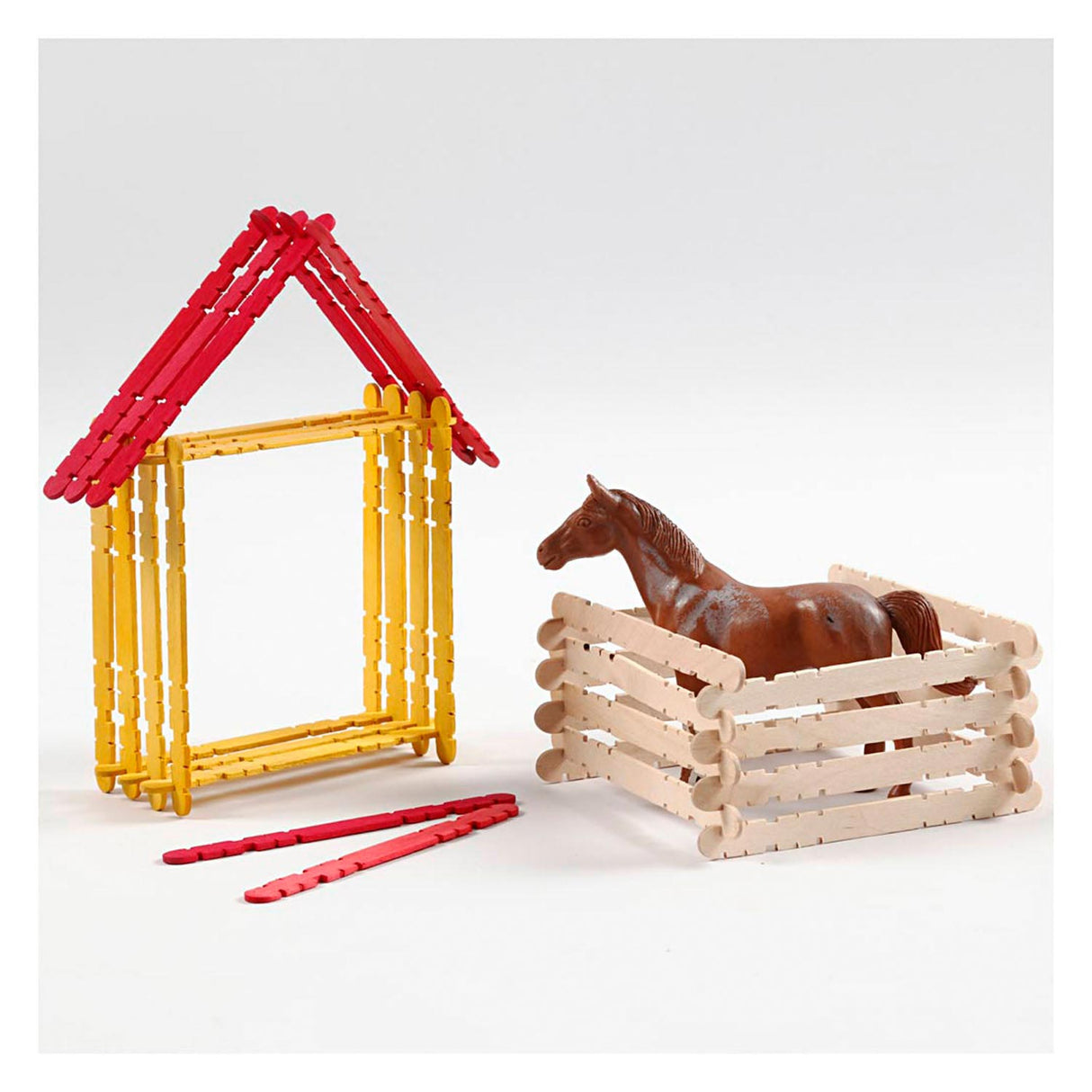 Creativ company creotime træhåndværkssæt konstruktion 11,5 cm multi 1000 stk.