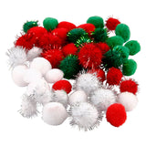 Creativ firma pomponer jul, 48 stk.