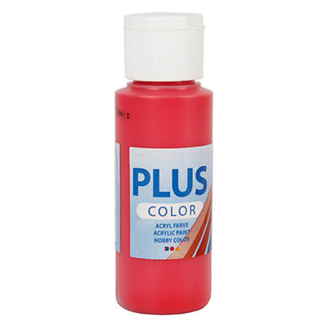 Creativ company plus farve akrylmaling bærrød, 60ml