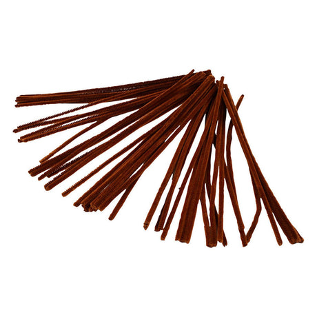 Creativ company chenille brun 30cm, 50 stk.