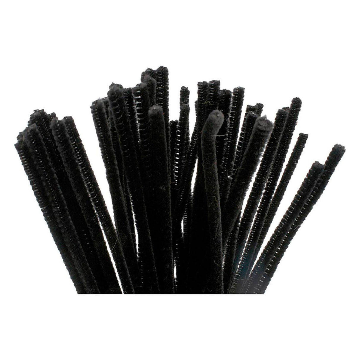 Creativ company chenille sort 30cm, 50 stk.