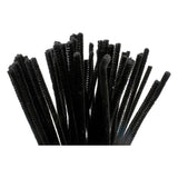Creativ company chenille sort 30cm, 50 stk.