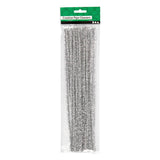 Creativ virksomhed https: www.cchobby.nl chenille-l-30-cm-thickness-6-mm-glitter-silver-24-piece-1-box