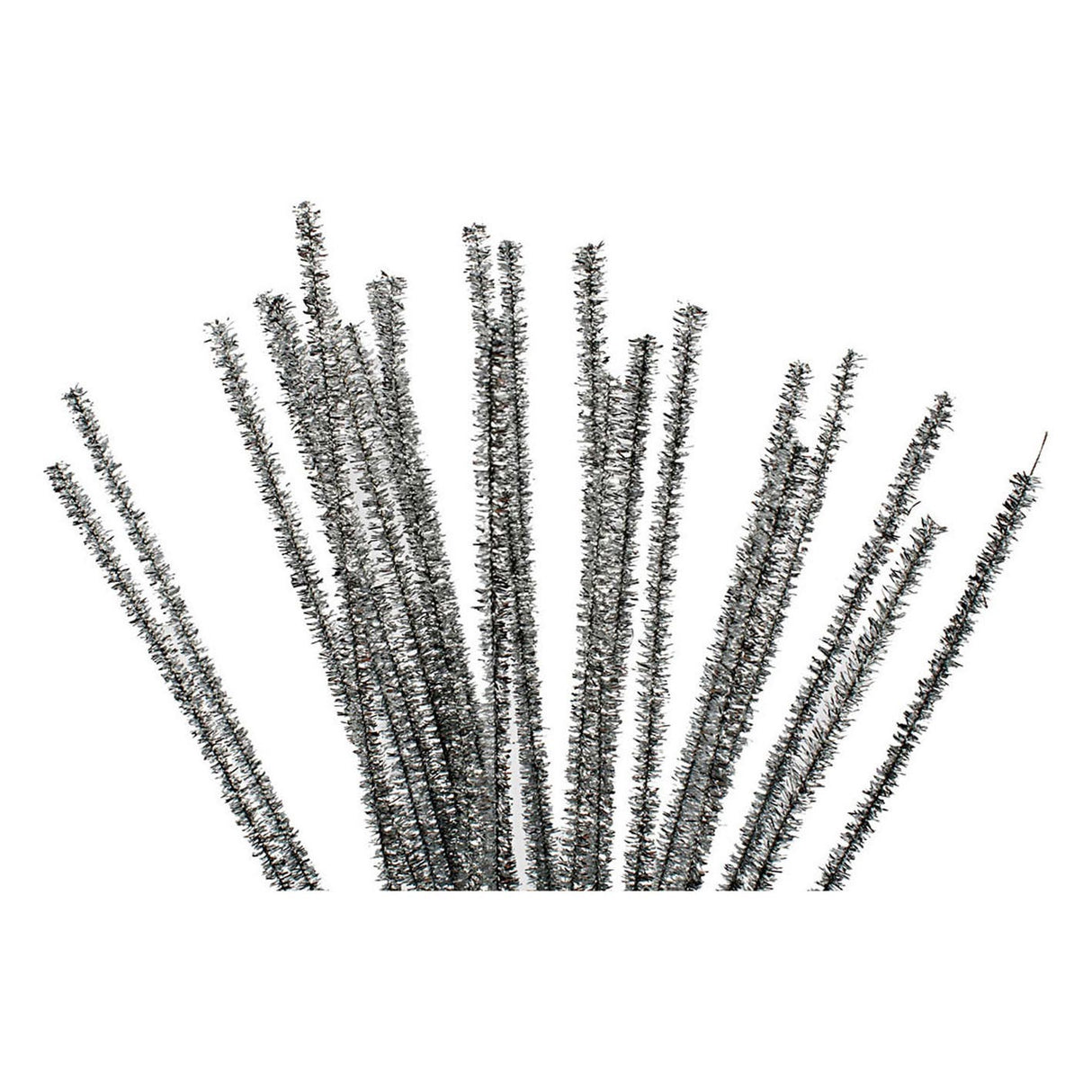 Creativ virksomhed https: www.cchobby.nl chenille-l-30-cm-thickness-6-mm-glitter-silver-24-piece-1-box