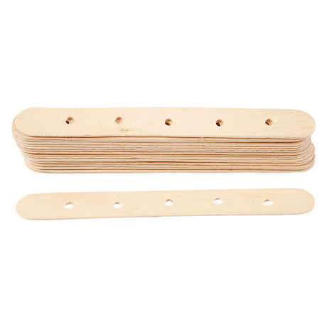 Creativ virksomhed https: www.cchobby.nl byggepinde-l-15-cm-b-1-8-cm-hul størrelse-4-mm-20-stykke-1-kasse