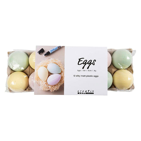 Creativ virksomhed https: www.cchobby.nl eggs-h-6-cm-pastel colors-12-piece-1-box