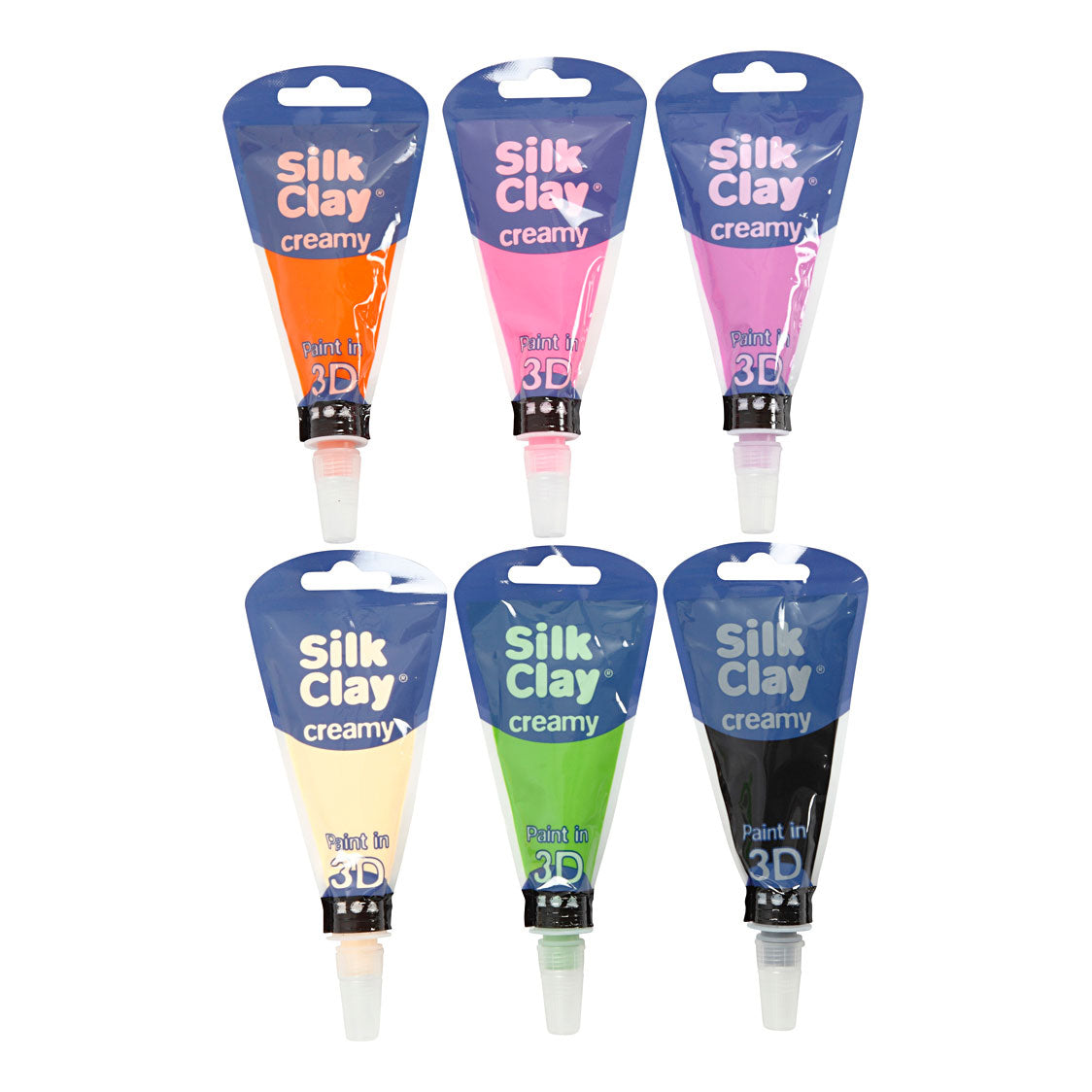 Silke ler cremet ekstra farver, 6x35 ml