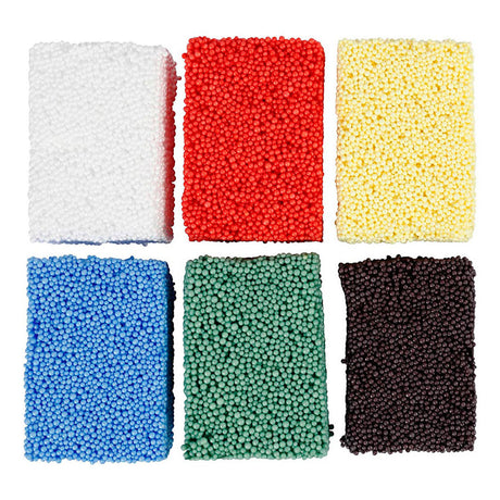 Creativ company soft foam clay standardfarver, 6x10gr.