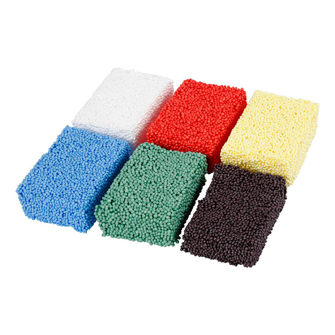 Creativ company soft foam clay standardfarver, 6x10gr.