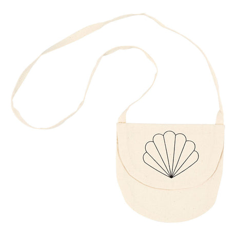 Creativ Company Shoulder Bag Cotton Oyster Shell, 15x14cm