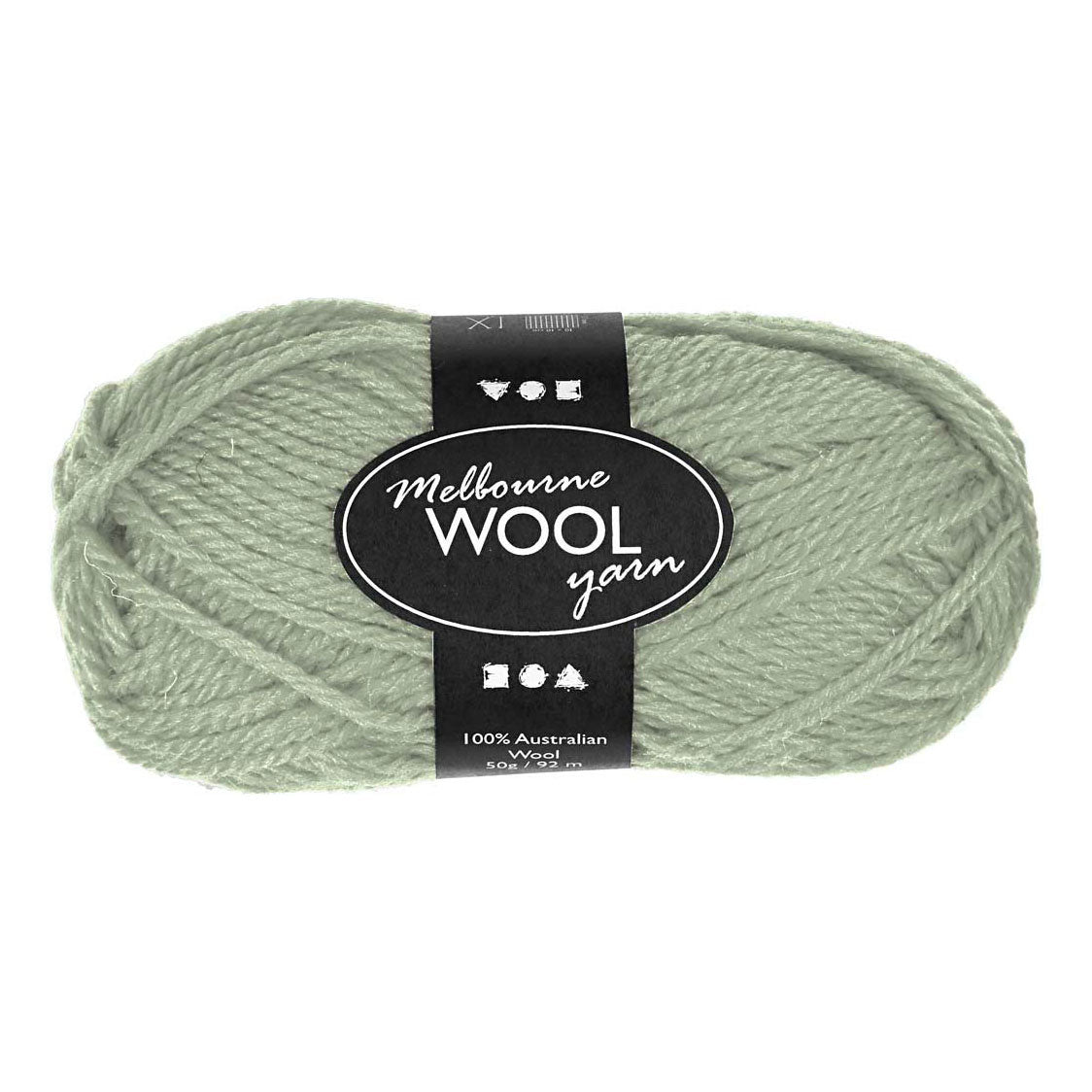 Creativ Company Melbourne Yarn Light Green, 92M