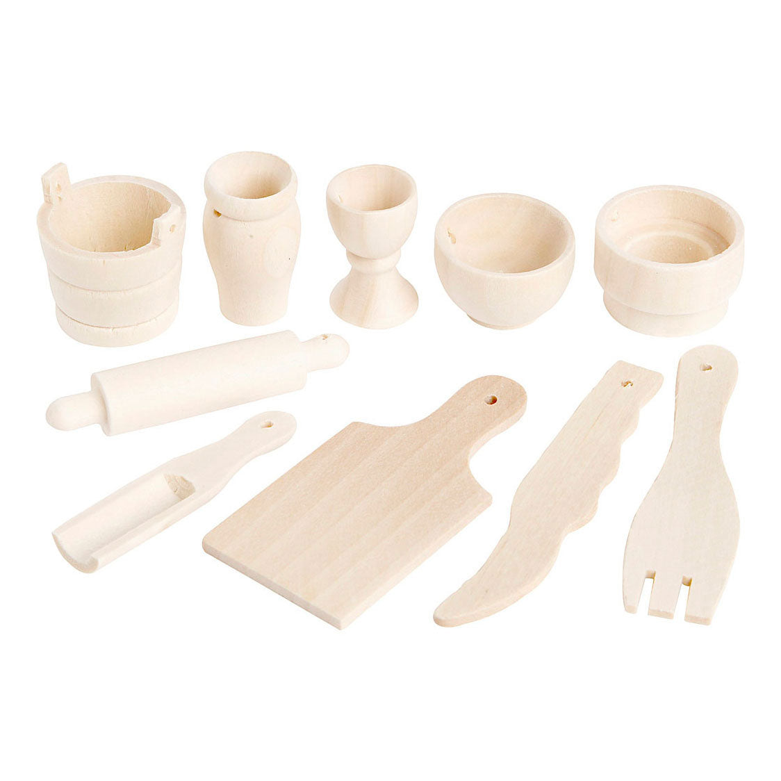 Creativ Company Wooden Kitchen Geatensils Diverse, 10 ..