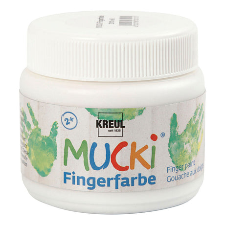 Creativ virksomhed https: www.cchobby.nl mucki-fingerpaint-white-150-ml-1-doosje