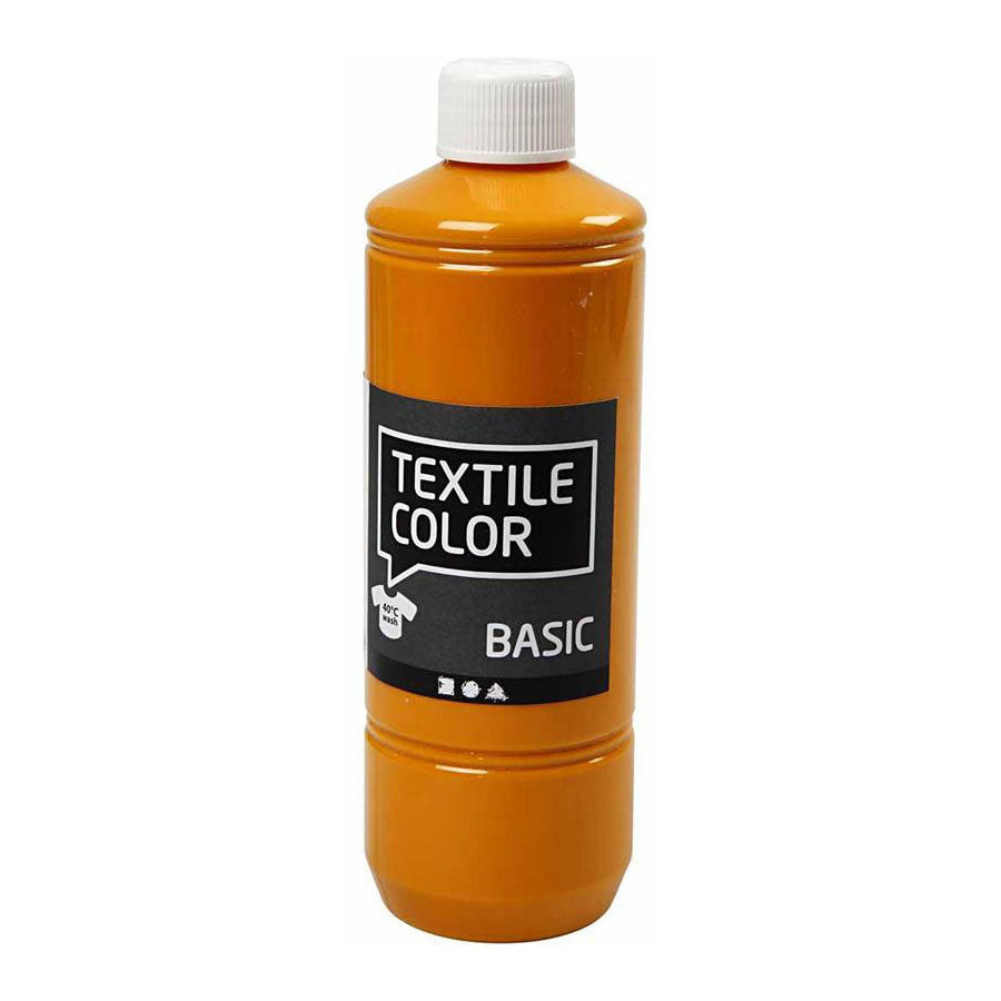 Creativ Company tekstilfarvemaling - sennep, 500 ml